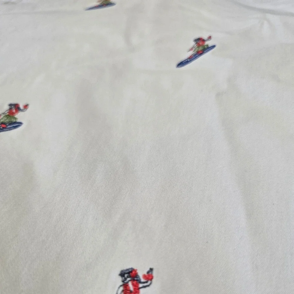 Tommy Bahama Mens 42 Shorts Surfboard Embroidered Beige Casual Chino - Picture 11 of 15